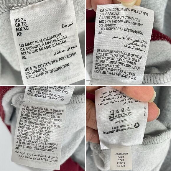 Mens Turtleneck Fleece Sweatshirt XLarge in Soft Grey Heather Club Room - Picture 8 of 16